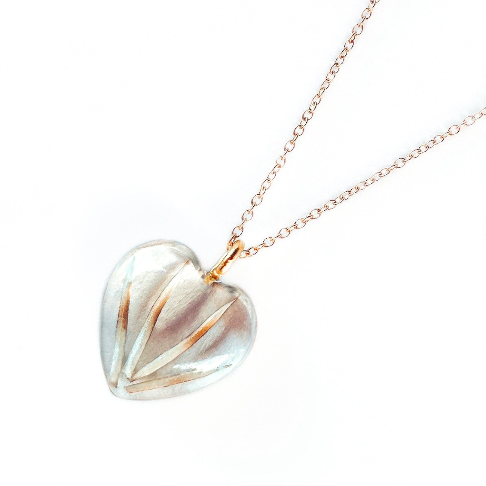 Tiny Personalized Heart Necklace